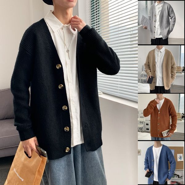 men's hoodies sweatshirts men's black and gray khaki casual knitted coat korean fashion sweater men's thick line cardigan coa
men's hoodies sweatshirts men's black and gray khaki casual knitted coat korean fashion sweater men's thick line cardigan coa