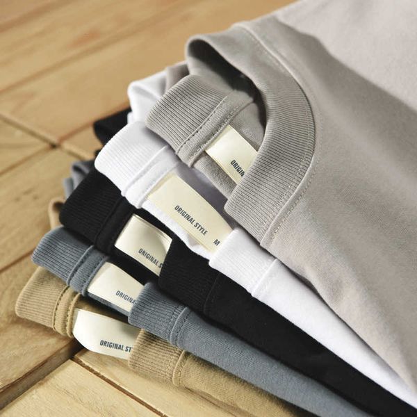 men's t-shirts man 2022 summer new 260g 100% cotton fabric t-shirt men solid color drop sleeve loose tshirts classical g221118, White;black
men's t-shirts man 2022 summer new 260g 100% cotton fabric t-shirt men solid color drop sleeve loose tshirts classical g221118, White;black
