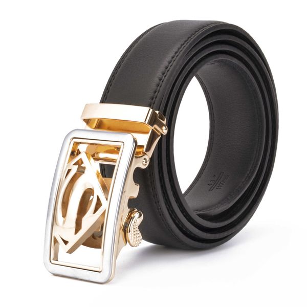 fashion sports versatile cow leather belt mens belt superman automatic buckle business leisure waistband, Black;brown
fashion sports versatile cow leather belt mens belt superman automatic buckle business leisure waistband, Black;brown