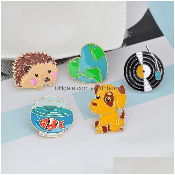 pins brooches dog hedgehog painting brooch pins set 2021 goldfish bowl black record enamel funny metal brooches for girls gift jewe dh5d2, Gray
pins brooches dog hedgehog painting brooch pins set 2021 goldfish bowl black record enamel funny metal brooches for girls gift jewe dh5d2, Gray