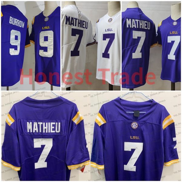 lsu tigers football jersey 9 joe burrow 7 tryann mathieu white purple mens college football jerseys 125th stitched, Black
lsu tigers football jersey 9 joe burrow 7 tryann mathieu white purple mens college football jerseys 125th stitched, Black