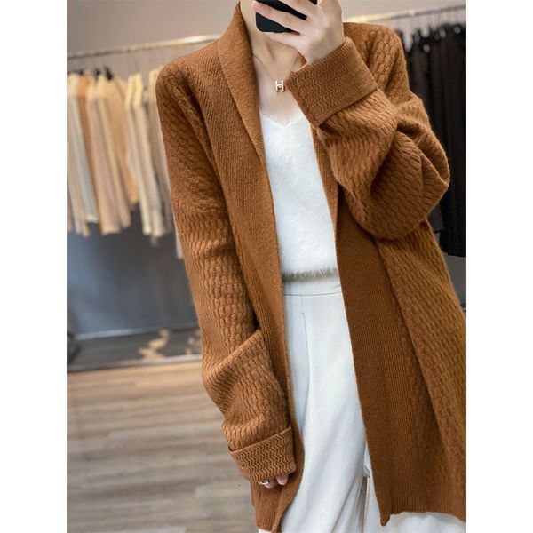 women's knits tees 100 pure wool twist knitted sweater woman winter thicken cardigan long sleeve korean fashion sweaters 221119, White
women's knits tees 100 pure wool twist knitted sweater woman winter thicken cardigan long sleeve korean fashion sweaters 221119, White