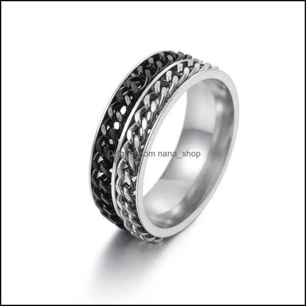 band rings lucky double rotatable chains ring stainless steel spin band rings for men women hip hop fashion jewelry drop delivery dhxwe, Silver
band rings lucky double rotatable chains ring stainless steel spin band rings for men women hip hop fashion jewelry drop delivery dhxwe, Silver