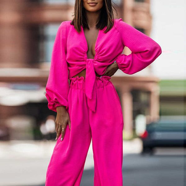 women's two piece pants fashion women long sleeves pants sets ladies lace-up v neck cropped casual solid color elegant slim suits t2210, White
women's two piece pants fashion women long sleeves pants sets ladies lace-up v neck cropped casual solid color elegant slim suits t2210, White
