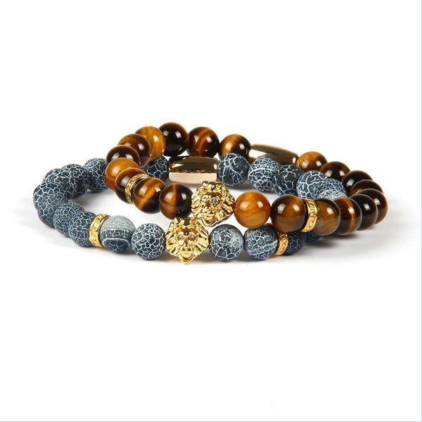 beaded jewelry wholesale 8mm tiger eye stone weathering beads with pvd plated lion head bracelets for men drop delivery 2 dhg8j, Black
beaded jewelry wholesale 8mm tiger eye stone weathering beads with pvd plated lion head bracelets for men drop delivery 2 dhg8j, Black