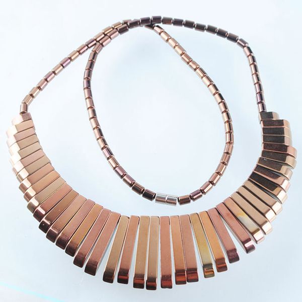 wojiaer hematite gold color 41pcs stick pendant necklace non-magnetic natural titanium stone men girls trend jewelry bf315, Silver
wojiaer hematite gold color 41pcs stick pendant necklace non-magnetic natural titanium stone men girls trend jewelry bf315, Silver