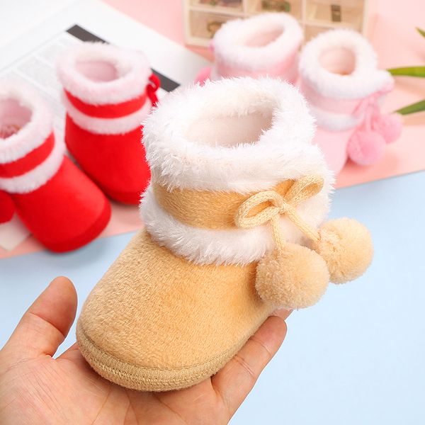 sneakers born baby girls boys soft booties solid pompom snow boots infant toddler warming shoes fashion comfortable 221119, Black;red
sneakers born baby girls boys soft booties solid pompom snow boots infant toddler warming shoes fashion comfortable 221119, Black;red