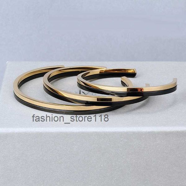 gold black 2 tone cuff bangle bracelet 316l stainless steel luxury jewelry for men women valentine's day gift
gold black 2 tone cuff bangle bracelet 316l stainless steel luxury jewelry for men women valentine's day gift