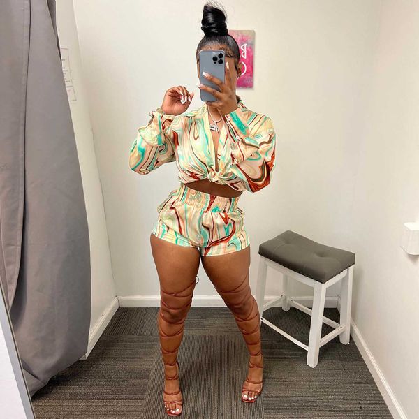women's two piece pants casaul print tracksuit two piece set shirt coat short pants loose streetwear matching set clothes for women out, White
women's two piece pants casaul print tracksuit two piece set shirt coat short pants loose streetwear matching set clothes for women out, White