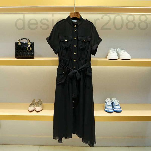 casual dresses designer ce family dress 2022 autumn new women's black gold stand collar short sleeve long skirt children h7w1, Black;gray
casual dresses designer ce family dress 2022 autumn new women's black gold stand collar short sleeve long skirt children h7w1, Black;gray