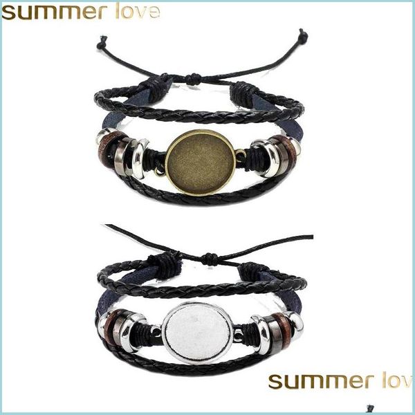 other bracelets selling jewelry diy mti layer leather bracelets bangle blank base fit 20mm round po glass cabochon setting bezel tra dhgbp, Golden;silver
other bracelets selling jewelry diy mti layer leather bracelets bangle blank base fit 20mm round po glass cabochon setting bezel tra dhgbp, Golden;silver