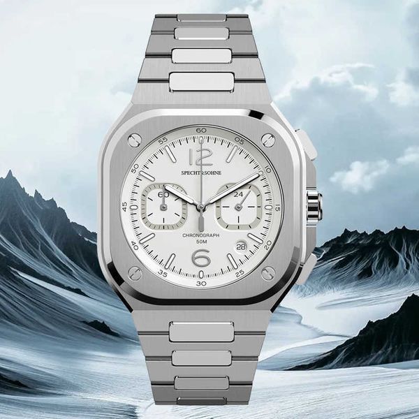 specht&sohne 2022 new men's watches luxury quartz watch for men sapphire glass steel japan chronograph luminous wristwatch 221124, Slivery;brown
specht&sohne 2022 new men's watches luxury quartz watch for men sapphire glass steel japan chronograph luminous wristwatch 221124, Slivery;brown