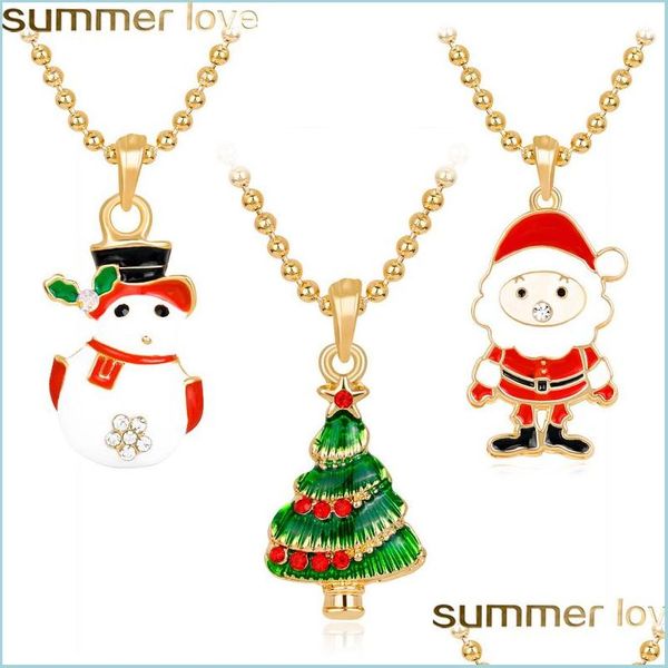 pendant necklaces christmas necklace tree rhinestone enamel for women kids white snowman santa claus charms gold color gift drop del dhsu8, Silver
pendant necklaces christmas necklace tree rhinestone enamel for women kids white snowman santa claus charms gold color gift drop del dhsu8, Silver