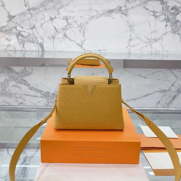 cosmetic bags cases plain capucines handbag tote bag crossbody bags ostrich pattern removable wide belt genuine leather cowhide leather wome
cosmetic bags cases plain capucines handbag tote bag crossbody bags ostrich pattern removable wide belt genuine leather cowhide leather wome