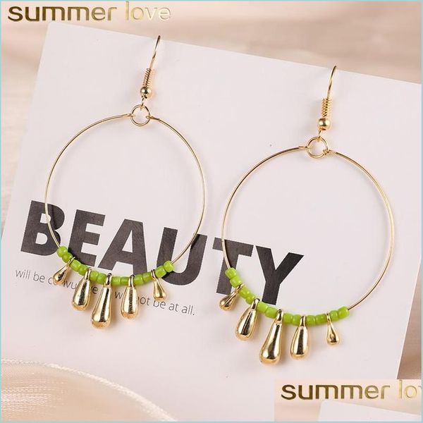 hoop huggie bohemia acrylic beads circle earrings for women ethnic big round hoop earring gold copper drop design jewlery delivery dhwtb, Golden;silver
hoop huggie bohemia acrylic beads circle earrings for women ethnic big round hoop earring gold copper drop design jewlery delivery dhwtb, Golden;silver