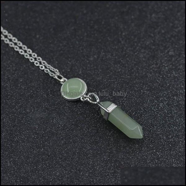 pendant necklaces natural stone healing point pendant necklaces tiger eye turquoise aventurine crystal quartz hexagonal necklace for dho41, Silver
pendant necklaces natural stone healing point pendant necklaces tiger eye turquoise aventurine crystal quartz hexagonal necklace for dho41, Silver