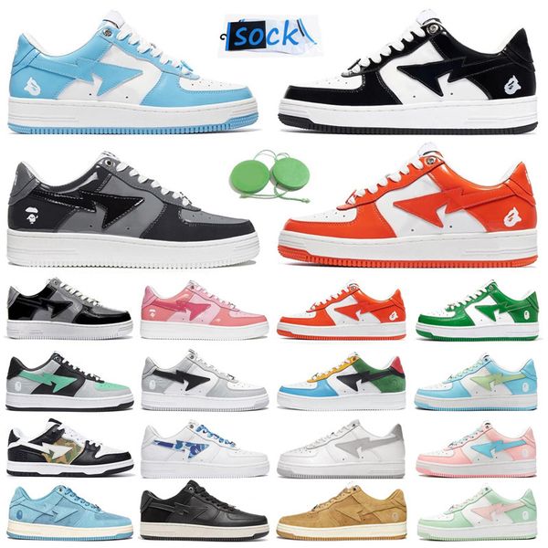 2022 bapesta baped ape men running shoes bapestas sneaker patent leather blue orange green black white pastel camo beige mens trainers sport
2022 bapesta baped ape men running shoes bapestas sneaker patent leather blue orange green black white pastel camo beige mens trainers sport