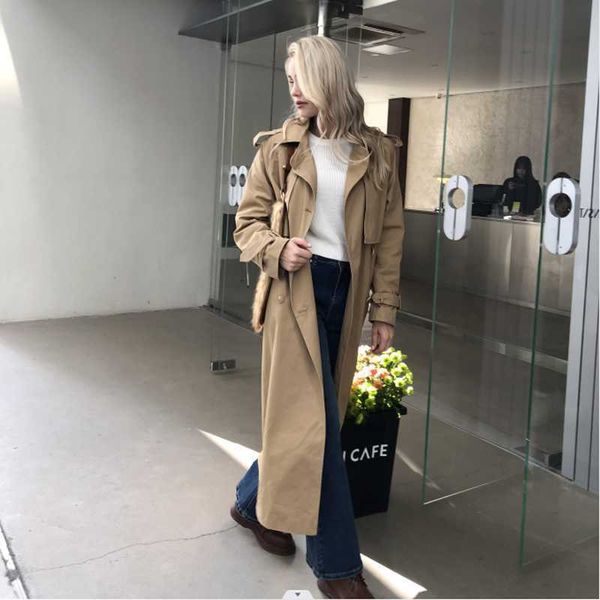women's fur faux fur 2022 fall /autumn women casual double breasted simple classic long trench coat with belt chic female windbreaker t, Black
women's fur faux fur 2022 fall /autumn women casual double breasted simple classic long trench coat with belt chic female windbreaker t, Black