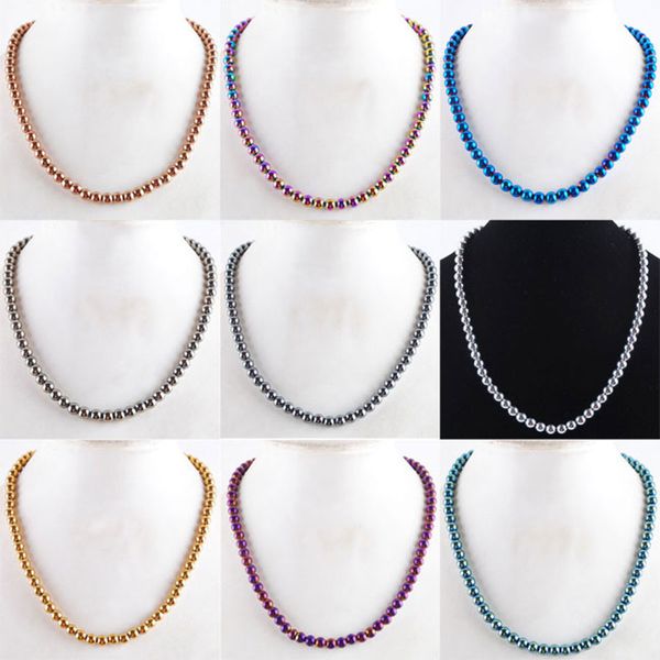 wojiaer 1pcs black hematite gemstone 6mm round necklace 17.5'' metallic silver gold purple charm customized jewelry bf305
wojiaer 1pcs black hematite gemstone 6mm round necklace 17.5'' metallic silver gold purple charm customized jewelry bf305