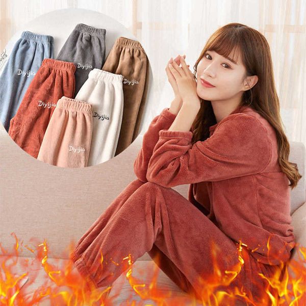 women's sleep lounge lisacmvppnel female thick coral velvet pajama set loose soft suit pyjamas t221017
women's sleep lounge lisacmvppnel female thick coral velvet pajama set loose soft suit pyjamas t221017