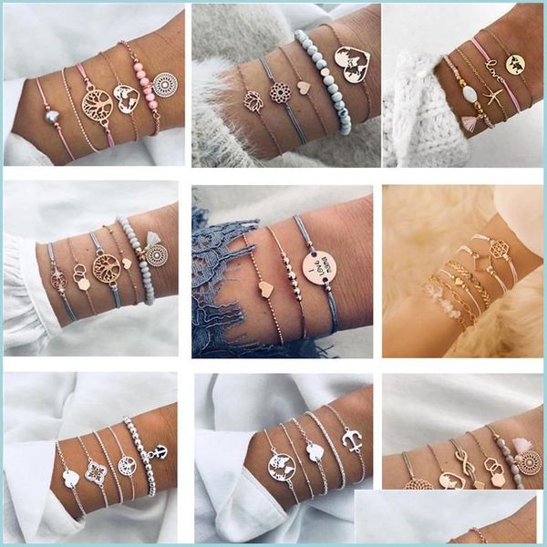 charm bracelets fashion beads stone turtle bracelet set for women geometric tree of life shell braclets bohemia summer jewelry drop dhcei, Golden;silver
charm bracelets fashion beads stone turtle bracelet set for women geometric tree of life shell braclets bohemia summer jewelry drop dhcei, Golden;silver