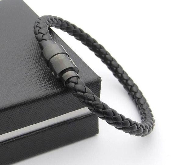 luxury black woven leather bracelets magnetic shut design with six star branding french man jewelry charm bracelet as christmas gi2231632, Golden;silver
luxury black woven leather bracelets magnetic shut design with six star branding french man jewelry charm bracelet as christmas gi2231632, Golden;silver