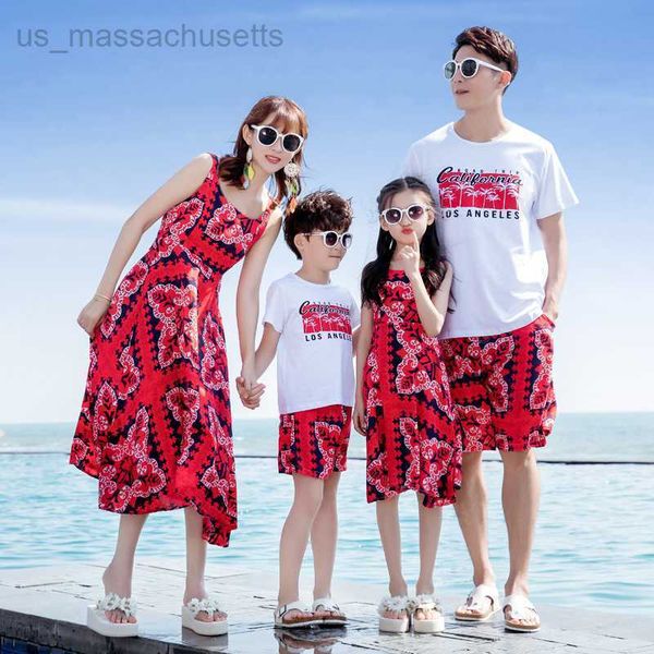 family matching outfits beach parent-child outfit mother daughter summer dress fashionable a family of three and four mother son suit seasid, Blue
family matching outfits beach parent-child outfit mother daughter summer dress fashionable a family of three and four mother son suit seasid, Blue