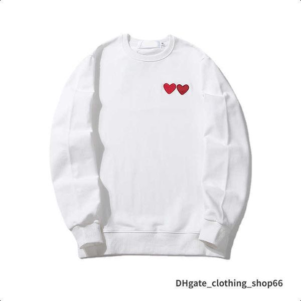 22ss designer cdgs classic hoodie fashion play little red peach heart printed mens and womens hooded sweater coat 11, Black
22ss designer cdgs classic hoodie fashion play little red peach heart printed mens and womens hooded sweater coat 11, Black
