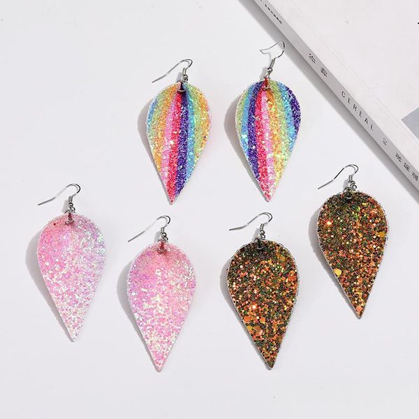 charm unique design christmas pu leather leaf oval earrings fashion sequin glitter colorf double side dangle earring jewelry gifts f dh1rw, Golden
charm unique design christmas pu leather leaf oval earrings fashion sequin glitter colorf double side dangle earring jewelry gifts f dh1rw, Golden