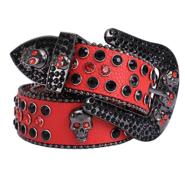classic vintage pin buckle belt men women skull rhinestone dress jeans decorative waistband 2.8cm luxury designer punk belts, Black;brown
classic vintage pin buckle belt men women skull rhinestone dress jeans decorative waistband 2.8cm luxury designer punk belts, Black;brown