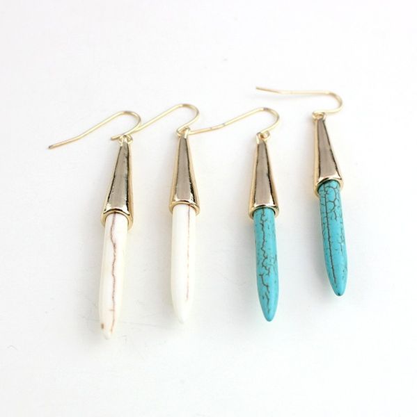 s3337 europe fashion jewelry dangle earrings for women vintege turquoise earrings, Silver
s3337 europe fashion jewelry dangle earrings for women vintege turquoise earrings, Silver