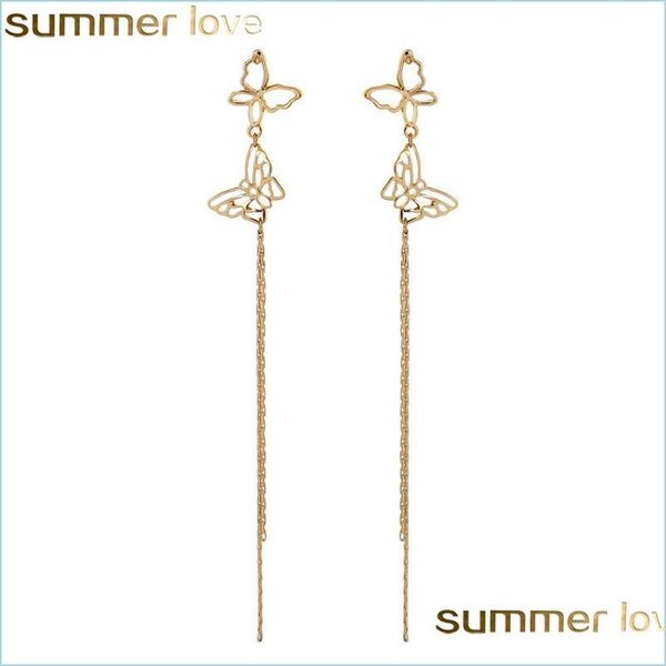 dangle chandelier fashion long tassel earrings hollow double butterfly earring 925 sterling sier needle for women wholesale jewelr dhirp, Silver
dangle chandelier fashion long tassel earrings hollow double butterfly earring 925 sterling sier needle for women wholesale jewelr dhirp, Silver