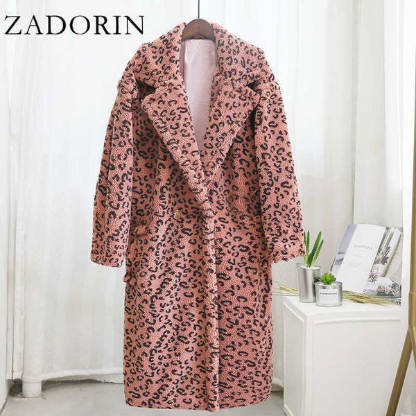 women's fur faux fur zadorin winter leopard print lapel collar long fleece jacket women oversized pink faux fur coat thick warm teddy j, Black
women's fur faux fur zadorin winter leopard print lapel collar long fleece jacket women oversized pink faux fur coat thick warm teddy j, Black