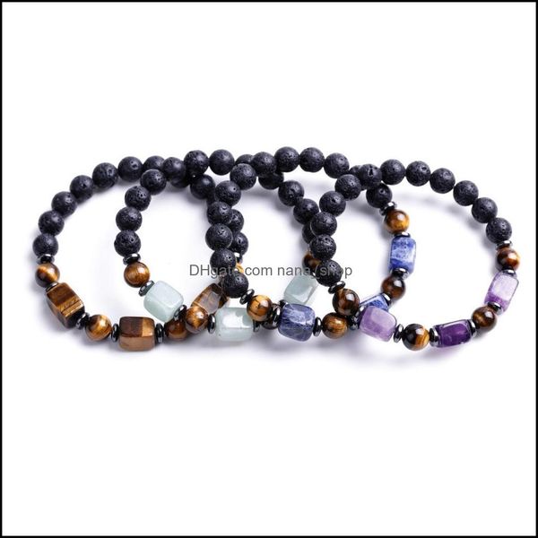 beaded lava volcanic bracelet square cube amethyst agate tiger eye natural stone bead strand bracelets women men fashion jewelry dro dhu0j, Black
beaded lava volcanic bracelet square cube amethyst agate tiger eye natural stone bead strand bracelets women men fashion jewelry dro dhu0j, Black