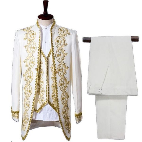men's suits blazers mens england style tuxedo suit classic white blazer men longline prom stage party singer 3 piece dress homme hombre, White;black
men's suits blazers mens england style tuxedo suit classic white blazer men longline prom stage party singer 3 piece dress homme hombre, White;black