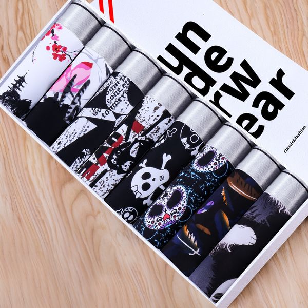 underpants 5 7 8pcs lot men s ice silk boxer shorts summer breathable seamless ultra thin trend printing pattern underwear men 221119, Black;white
underpants 5 7 8pcs lot men s ice silk boxer shorts summer breathable seamless ultra thin trend printing pattern underwear men 221119, Black;white