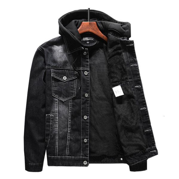 men's down parkas mcikkny men autumn casual denim jackets detachable hat fleece lined outwear coats for male clothing size m4xl windbre, Black
men's down parkas mcikkny men autumn casual denim jackets detachable hat fleece lined outwear coats for male clothing size m4xl windbre, Black