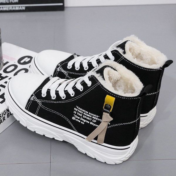 dress shoes high canvas for women winter ankle boots student flat casual sneakers woman plus velvet thicken warm cotton 221119, Black
dress shoes high canvas for women winter ankle boots student flat casual sneakers woman plus velvet thicken warm cotton 221119, Black