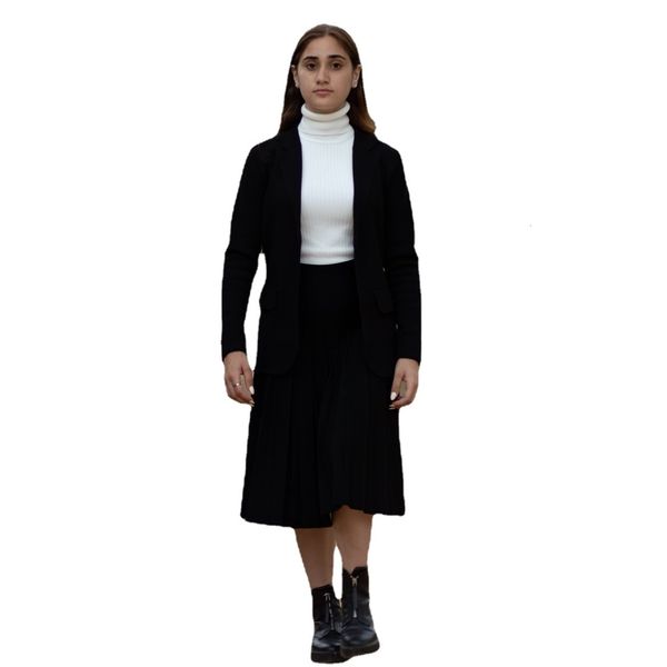 women's suits blazers 2023 knitted blazer white and black colors slim fit chic style clothes #1060 221119, White;black
women's suits blazers 2023 knitted blazer white and black colors slim fit chic style clothes #1060 221119, White;black