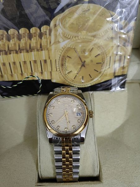 with original box classic diamond watch mens watches automatic mechanical wristwatch 41mm sapphire waterproof design diamond-strap montre de, Slivery;brown
with original box classic diamond watch mens watches automatic mechanical wristwatch 41mm sapphire waterproof design diamond-strap montre de, Slivery;brown