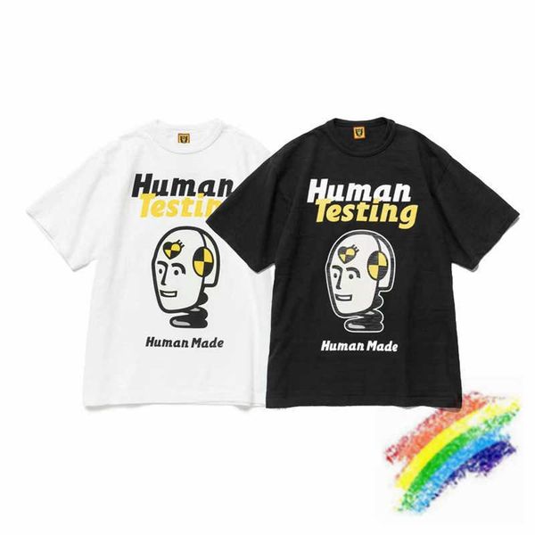 men's t-shirts 2022ss human made t shirt men women 1 1 robot print t-shirt tee g221118, White;black 
men's t-shirts 2022ss human made t shirt men women 1 1 robot print t-shirt tee g221118, White;black