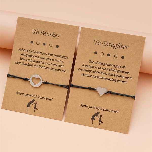 card bracelet creative stainless steel love wax woven mother's day bracelet jewelry, Golden;silver
card bracelet creative stainless steel love wax woven mother's day bracelet jewelry, Golden;silver