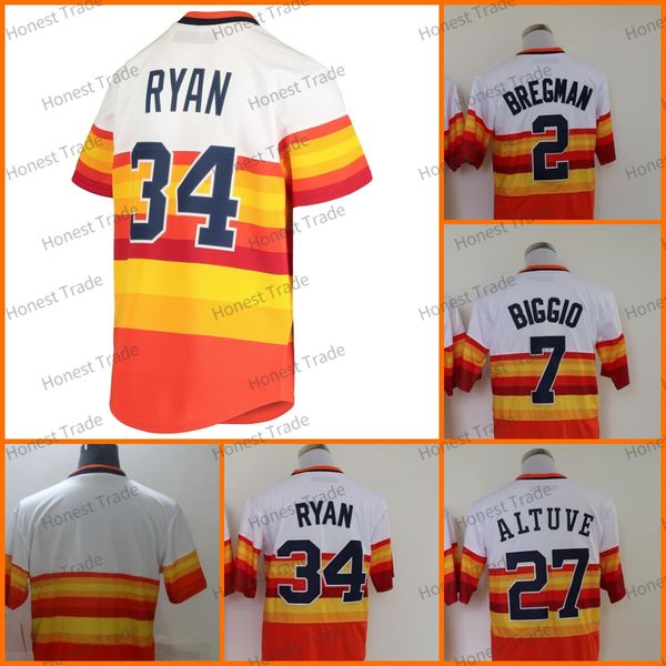 new retro nolan ryan craig biggio baseball jersey 27 jose altuve 2 alex bregman mens baseball jerseys stitched orange rainbow pullover, Blue;black
new retro nolan ryan craig biggio baseball jersey 27 jose altuve 2 alex bregman mens baseball jerseys stitched orange rainbow pullover, Blue;black