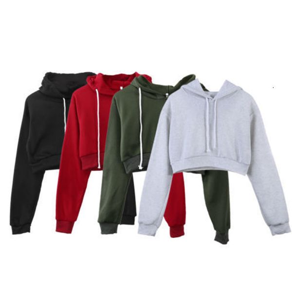 women's t-shirt women fashion solid color hoodies crop t-shirts female casual long sleeve jumper hooded pullover outfits 4 colors 2211, White
women's t-shirt women fashion solid color hoodies crop t-shirts female casual long sleeve jumper hooded pullover outfits 4 colors 2211, White