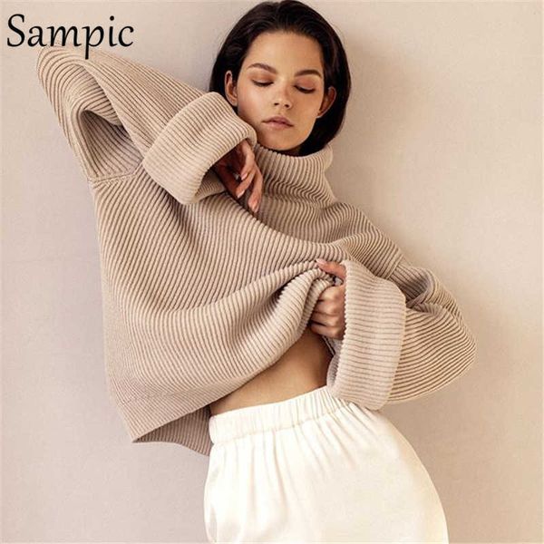 women's knits tees sampic khaki white casual knitted pullovers turtleneck sweater jumpers women long sleeve loose turtleneck sweater vi
women's knits tees sampic khaki white casual knitted pullovers turtleneck sweater jumpers women long sleeve loose turtleneck sweater vi