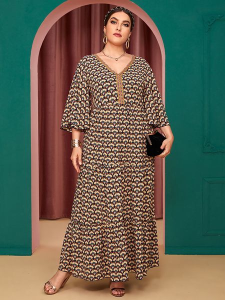 plus size dresses toleen women size maxi long summer luxury designer casual elegant large floral boho evening party clothing 221119, Black
plus size dresses toleen women size maxi long summer luxury designer casual elegant large floral boho evening party clothing 221119, Black