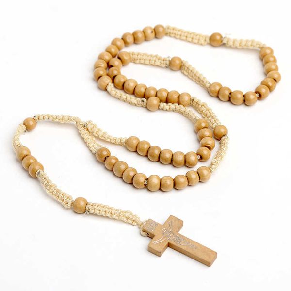 handmade jewelry wholesale natural wood beads christian beads necklace hand woven cross necklace jesus religious jewelry, Silver
handmade jewelry wholesale natural wood beads christian beads necklace hand woven cross necklace jesus religious jewelry, Silver