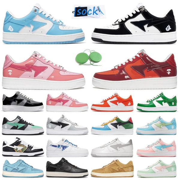 baped bapesta ape men running shoes bapestas sneaker patent leather blue orange green black white pastel camo beige mens trainers sports
baped bapesta ape men running shoes bapestas sneaker patent leather blue orange green black white pastel camo beige mens trainers sports
