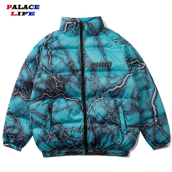 men's down parkas men hip hop winter vintage lightning letter pattern cotton-padded jacket couple thick warm oversized outerwear 221119, Black
men's down parkas men hip hop winter vintage lightning letter pattern cotton-padded jacket couple thick warm oversized outerwear 221119, Black