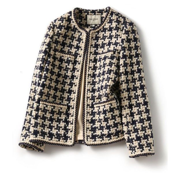 women's jackets high-quality temperament ladies style tweed short women autumn elegant female fashion coat woman 221119, Black;brown
women's jackets high-quality temperament ladies style tweed short women autumn elegant female fashion coat woman 221119, Black;brown